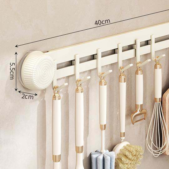 Strong Suction Cup, No Punching, Kitchen Bathroom Adhesive, One Row Hook