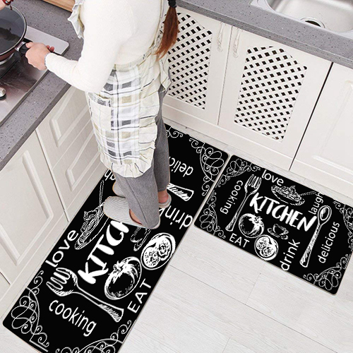 7mm PVC Household Anti-Fatigue Waterproof Non-Slip Kitchen Rug Carpet
