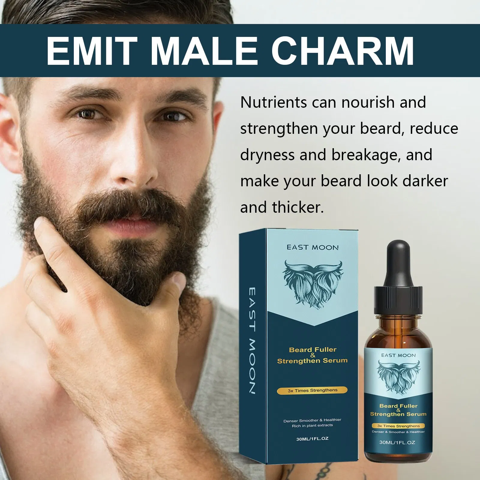 Customized Logo Beard Oil Private Label Hot Selling Beard Growth Oil for Men Professional Beard Oil