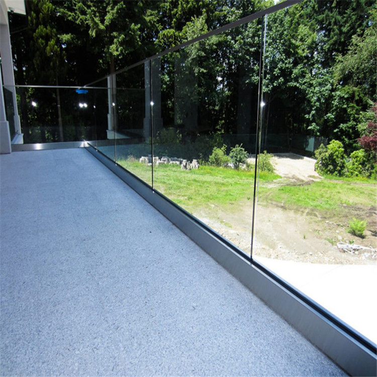 Prima 304 316 Modern Design Indoor Outdoor U Channel Glass Railing