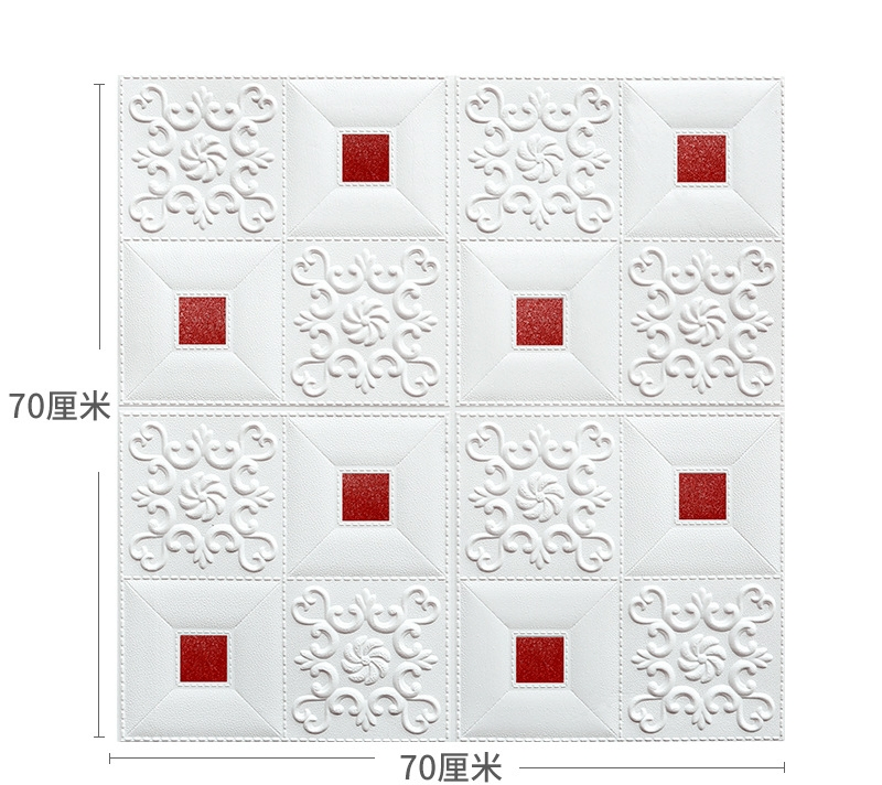 3D Stereo Wall Sticker Foam Soft Pack Living Room Background Decoration Sticker Walllpaper