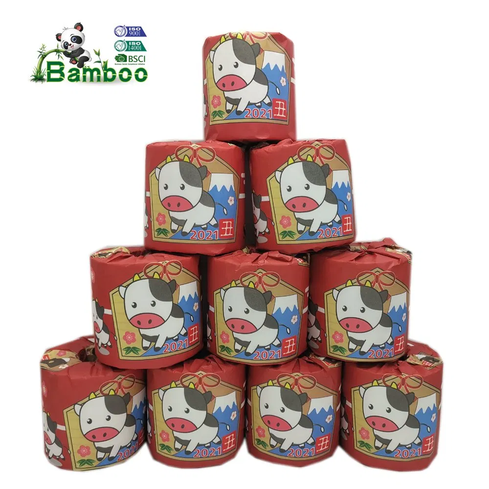 100% Pure Bamboo Compostable Biodegradable Plastic-Free Eco-Friendly Bamboo Toilet Paper