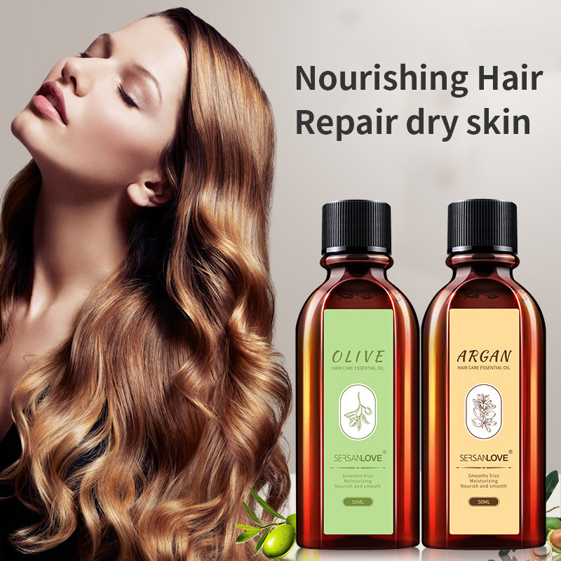 Hot Sale Moroccan Olive Hair Care Essential Oil Repair Improves Hair and Head Care