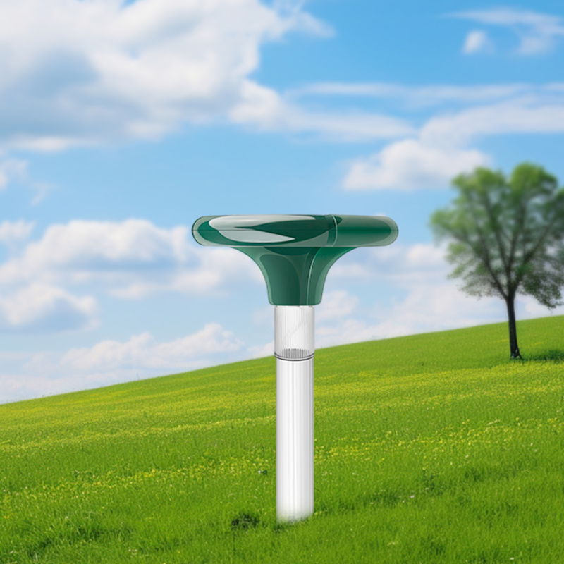 Hot Selling Customized Solar Mole Repellent with Colorful Garden Light for Pest Control