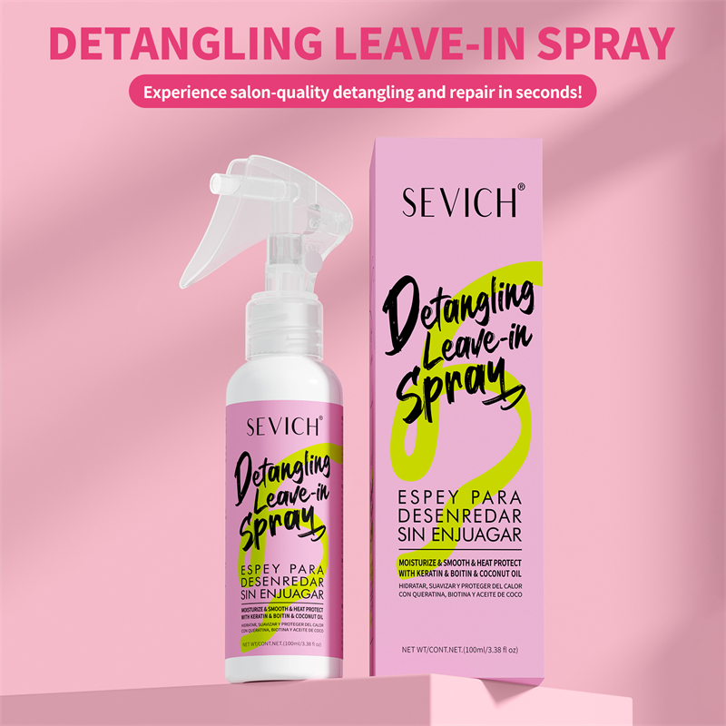 Sevich Hair Detangler Spray 100ml Organic Shea Butter Hair Moisturizer Smooth Repair Spray Leave in Conditioner Hair Spray