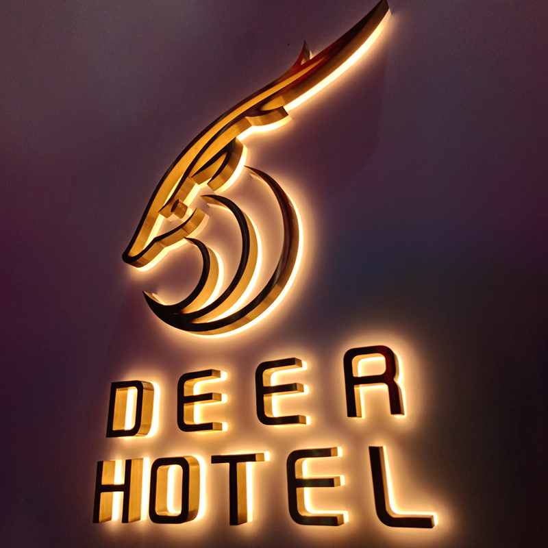 Ezd Custom Advertising Outdoor Business Logo Light 3D LED Channel Letter Sign