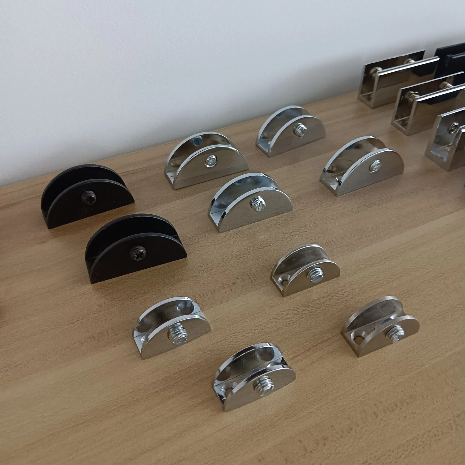 Stainless Steel 304 316 Shower Mini Hinge Round Glass Clamp Bathroom Fitting Shelf Support