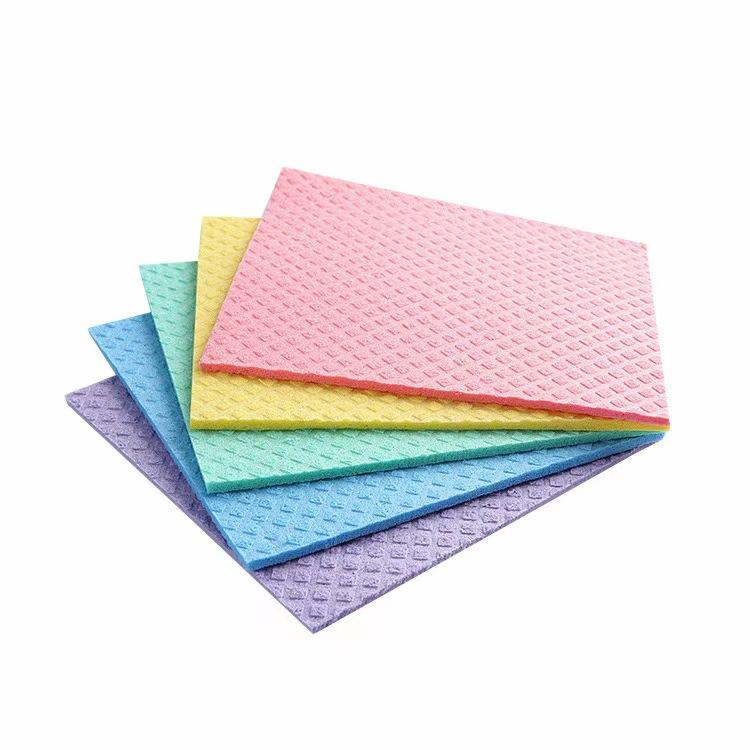 Custom Print Eco Friendly Kitchen Cleaning Cellulose Sponge Cloth