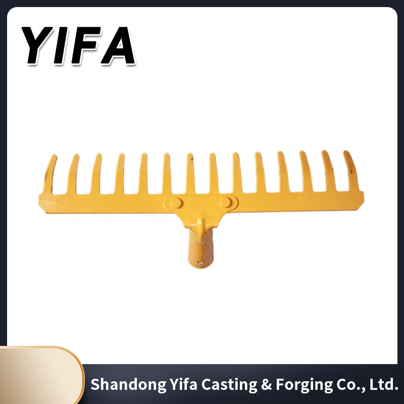 Carbon Steel Garden 12 Teeth Garden Lawn Rakea Gricultural Hand Tool