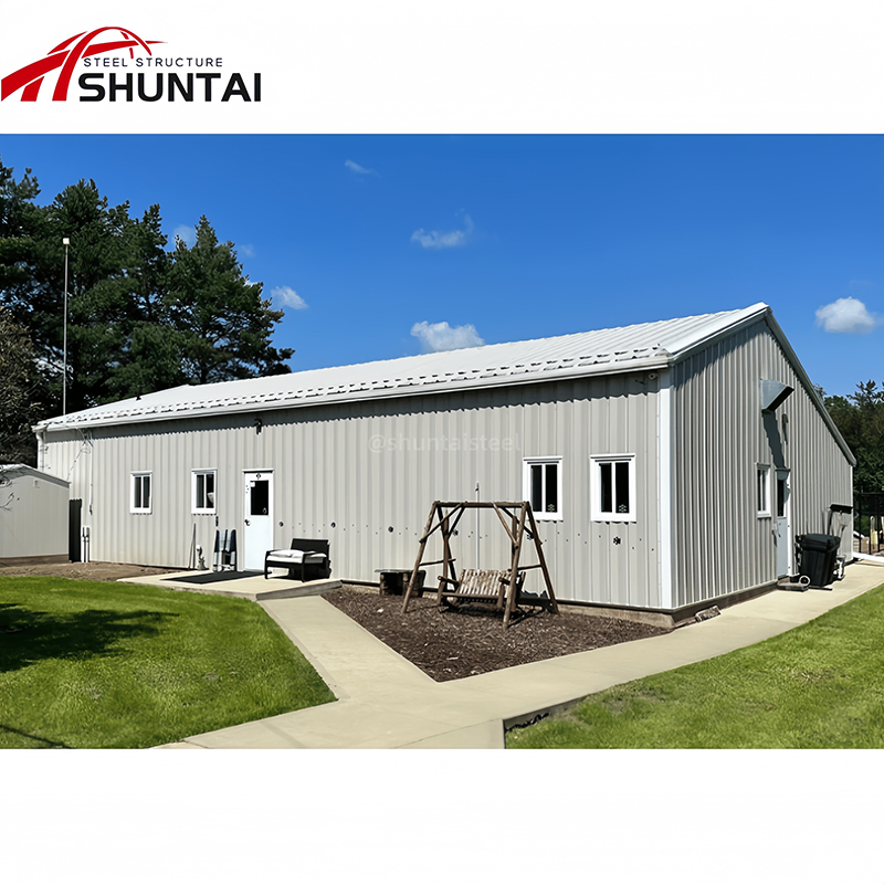 Professional Economical CE Prefabricated/Prefab Galvanized H Beam Design Building Metal Q345/Q235 Large Span Steel-Structure for Factory Warehouse Workshop