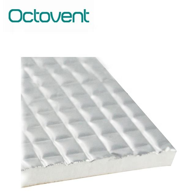 25/50/100mm Thickness Heat and Cold Insulation Fiber Sound-Proof Ventilation Duct Foam Glass Wool
