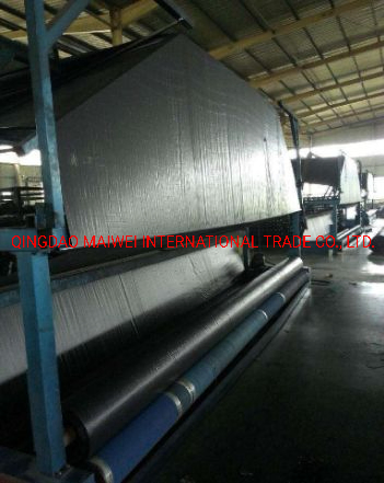 PP Woven Weed Control Mat, Black Plastic Ground Cover Woven Fabric, Woven Weed Barrier Mat for Greenhouse/Farms, Plastic Geotextile Fabric