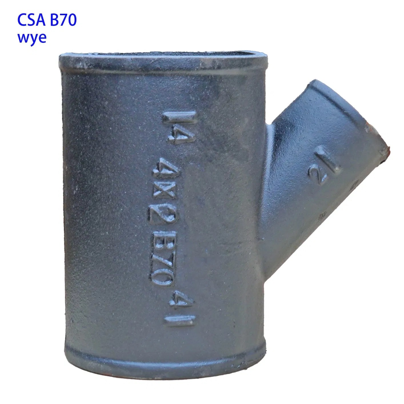CSA B70 FITTINGS WYE GRAY CAST IRON CANADA STANDARD