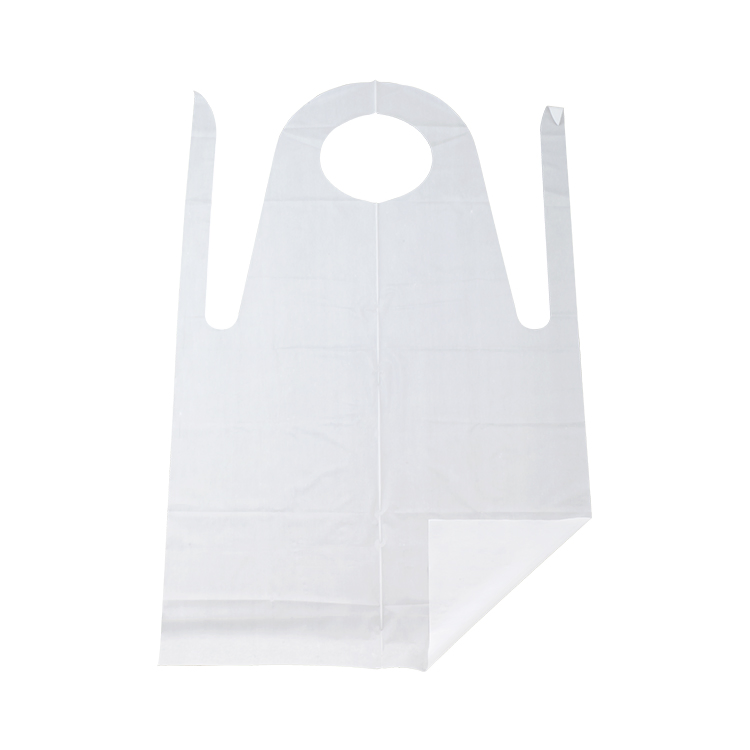 Medical PE Apron Poly Coated Apron Disposable HDPE/LDPE Apron