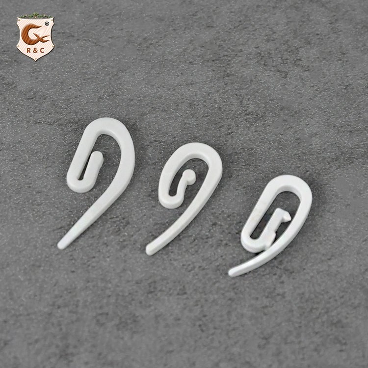 High Quality Plastic Curtain Hooks Pins Windows White Curtain Hook