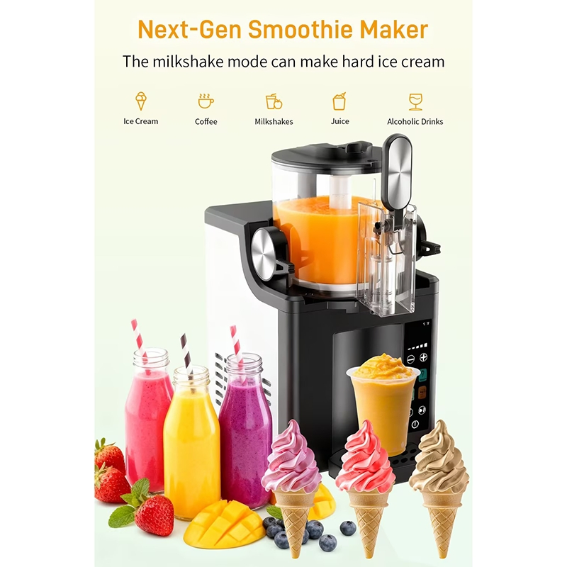 Maquinaria Para Fabricar Hielo Ice Maker Slush Machine Beverage Slushy Maker Single-Tank Frozen Drink Slushie Machine for Ice Cream & Smoothie