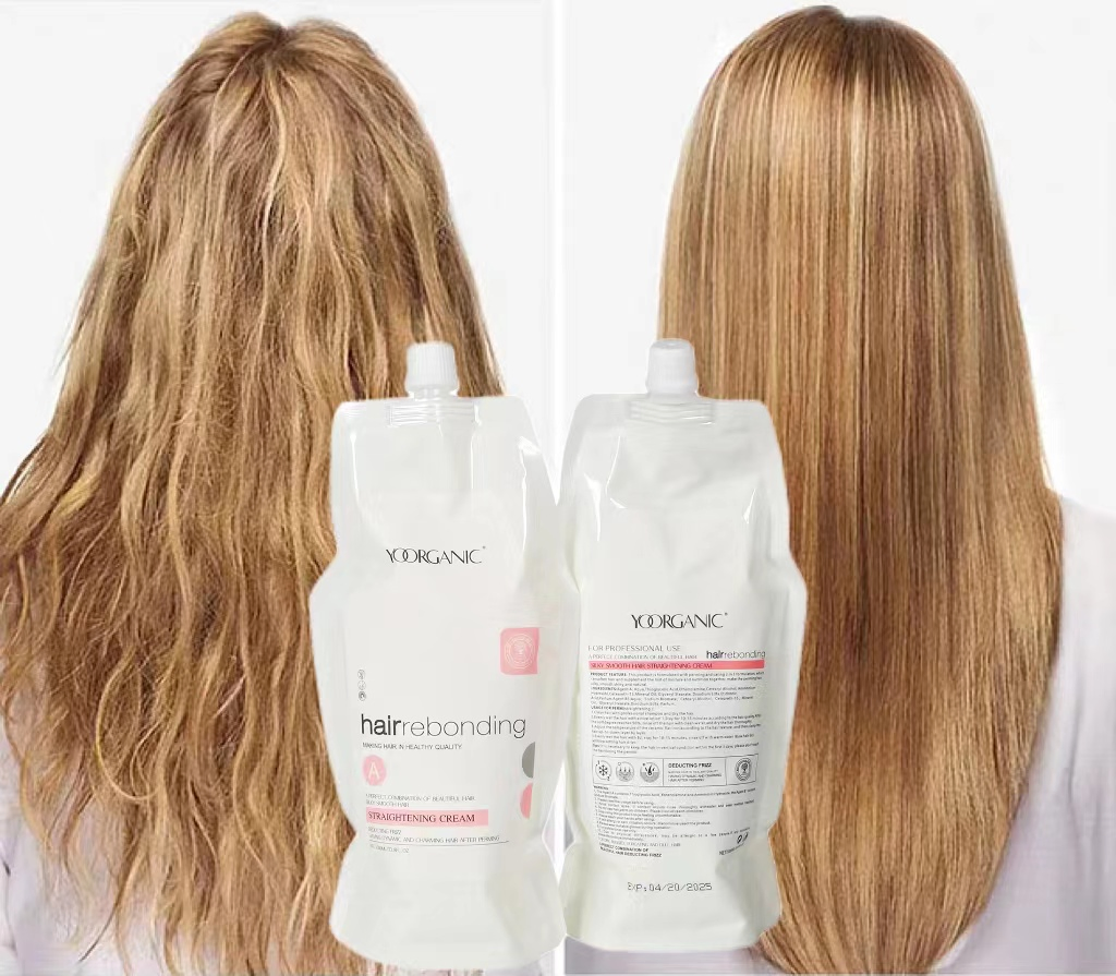Straight Rebonding Hair Cream Perm Protect Hair Agent a Agent B