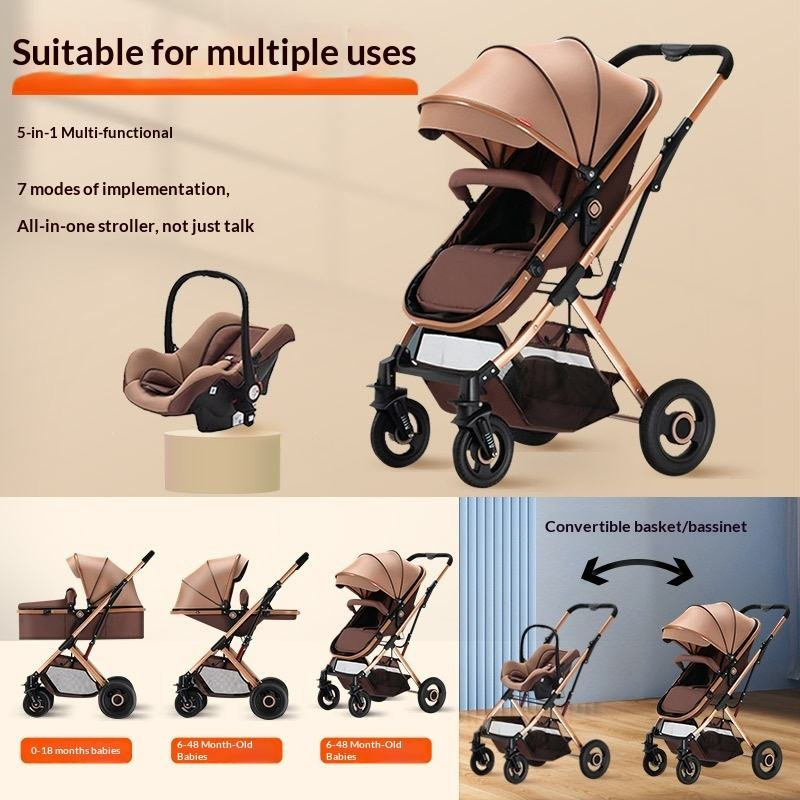 Made in China Reversible Easy Folding Baby Stroller High Landscape Car Seat