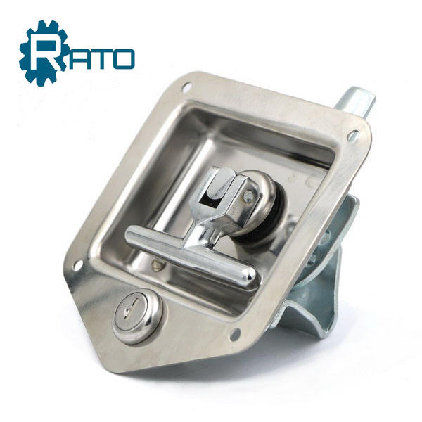 Stainless Steel Folding T Handle Tool Box Latch Paddle Truck Door Tool Box Lock