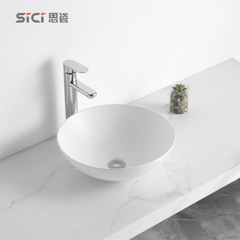 OEM ODM Cabinet Lavabo Bathroom Top Mounted Wash Basin Sink Washbasin Ceramic Art Round Colour Basin