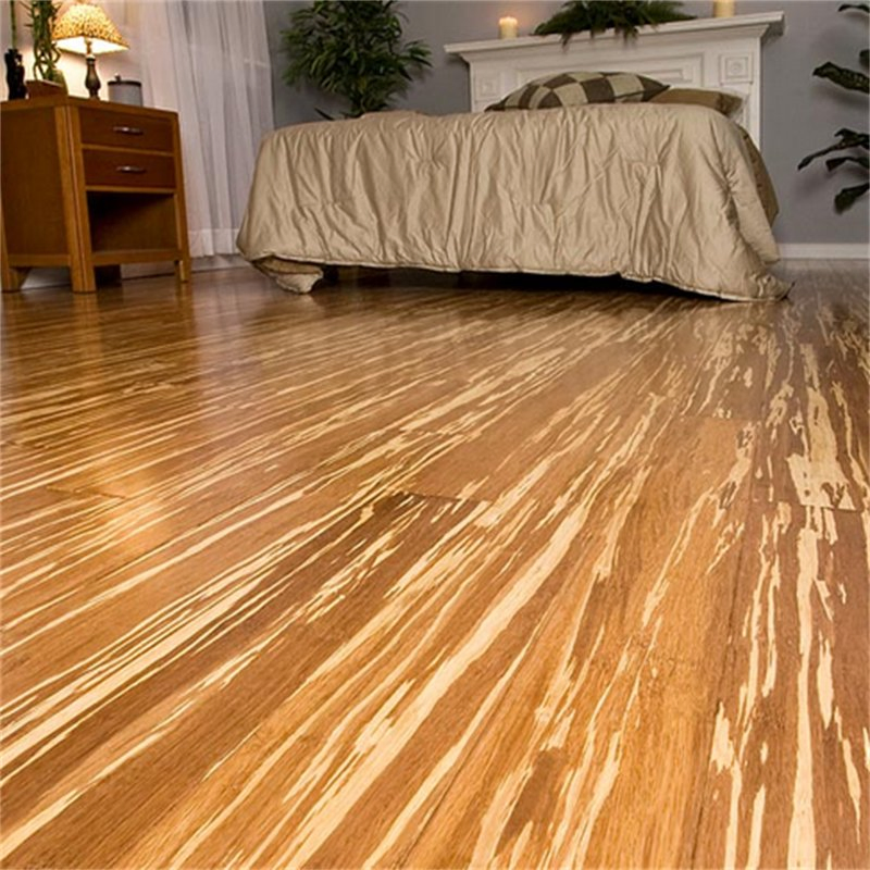 Бамбуковый пол «Тигровая полоска» глянцевый