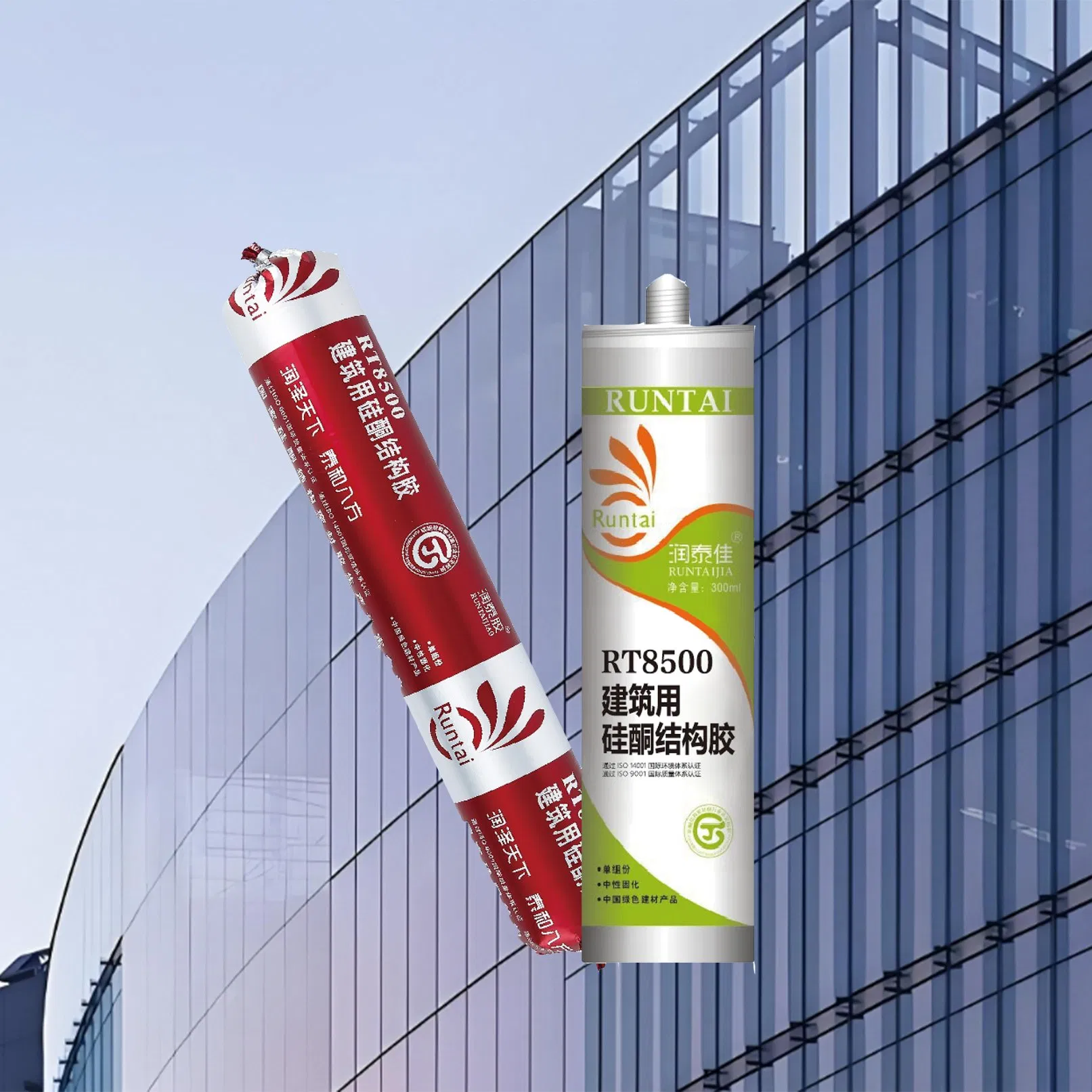 Runtai Manufacturer OEM Structural Glass Bonding Silicone Sealant for Curtain Wall