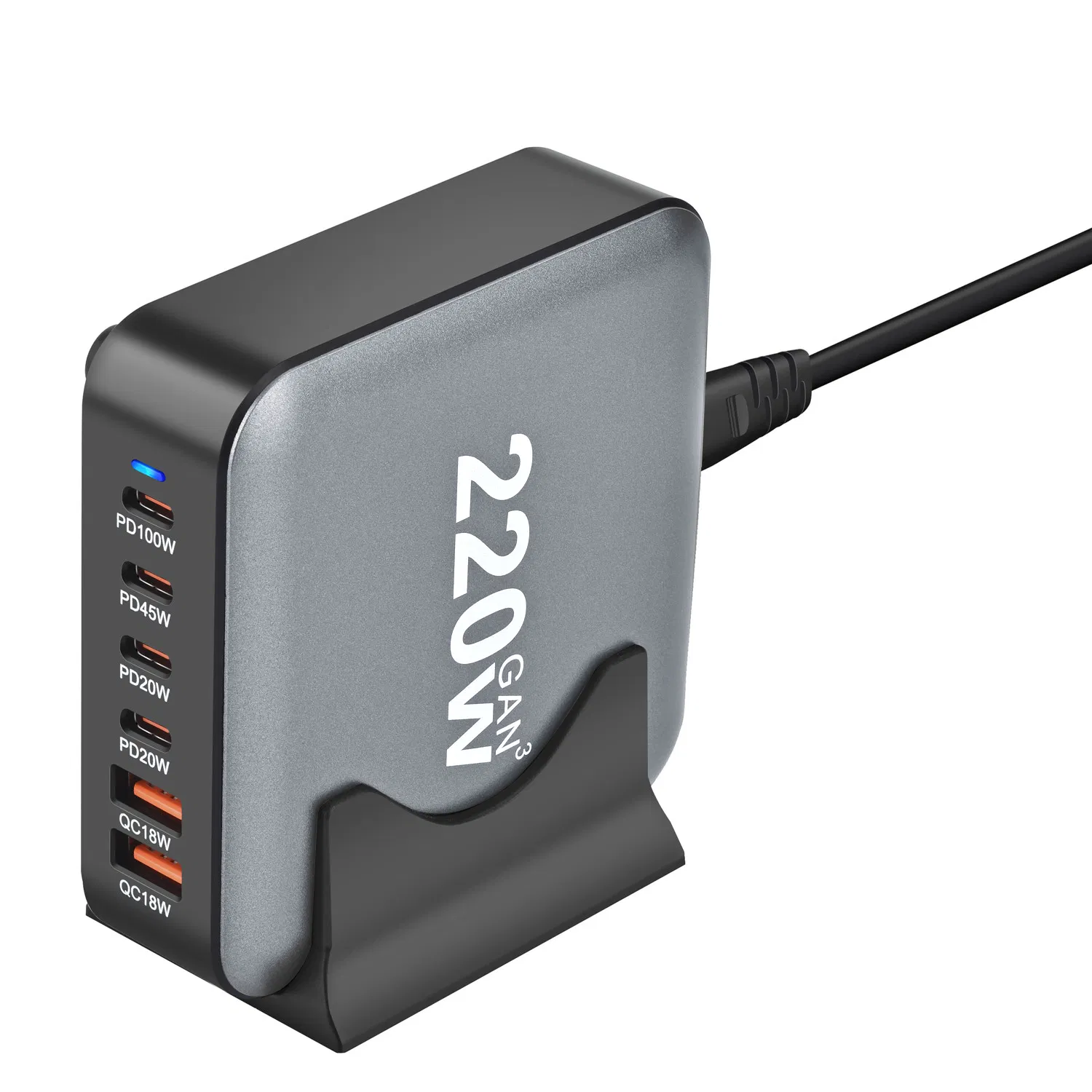 GaN зарядное устройство 220W с несколькими портами