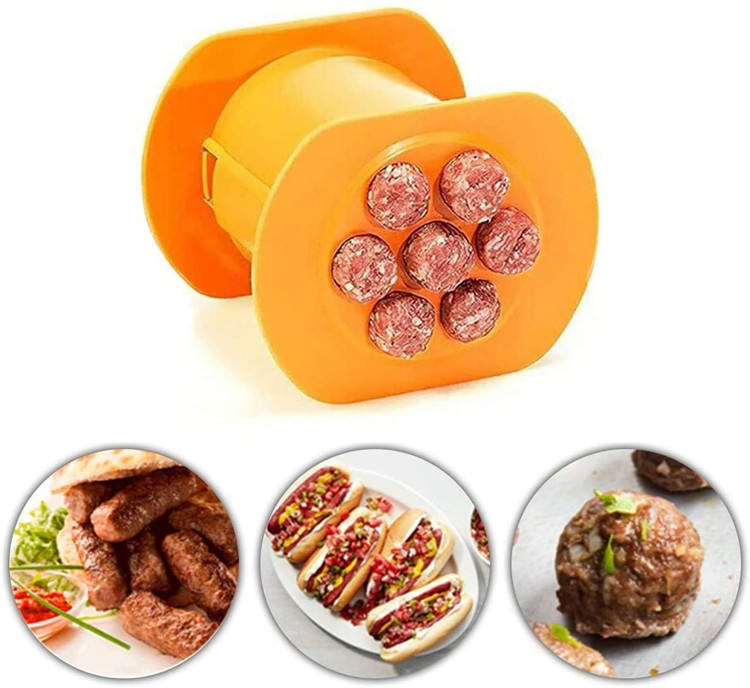 Barbecue Grilling Party Cevapcici Manual Meat Sausage Hot Dog Mold Maker