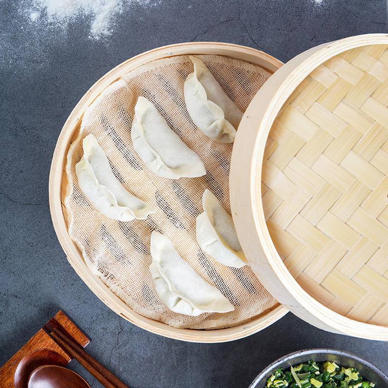 Chinese Dumplings Cooker Dimsum Steamer Kitchen Cooking Tools Bamboo Food Steamer