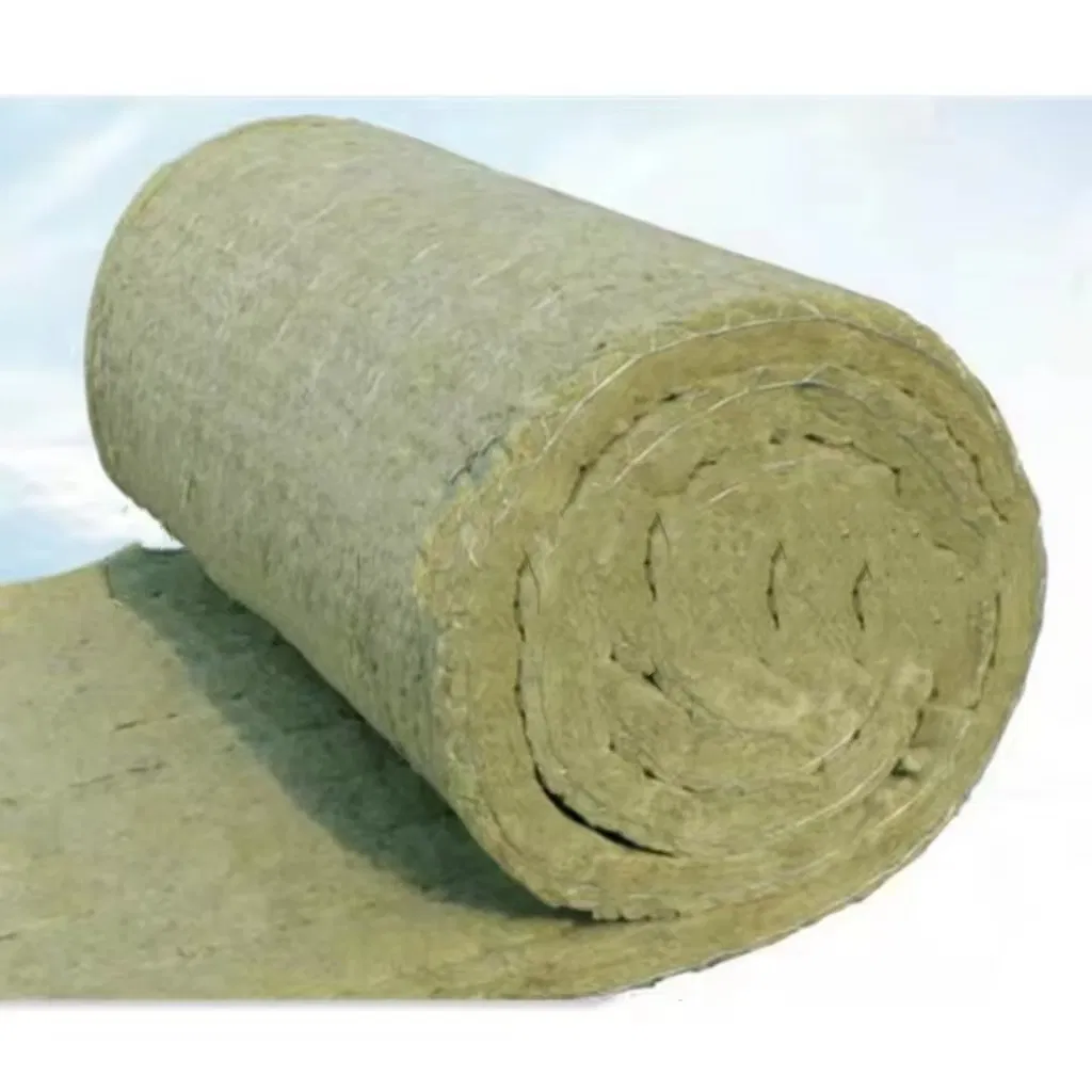 China Insulation Material Rock Wool Rockwool Insulation Blanket/Roll for Industrial and Building