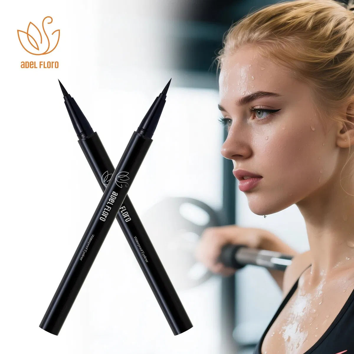 Permanent Hypoallergenic Natural Vegan Brown Black Waterproof Smudge Proof Liquid Eyeliner Makeup