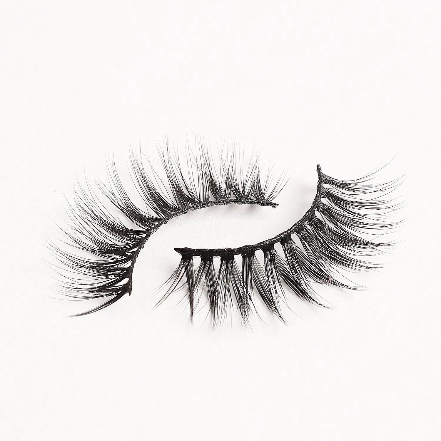 Private Label Natural 3D Layer Effect Vega Volume Faux Mink Eyelashes Silk Lashes