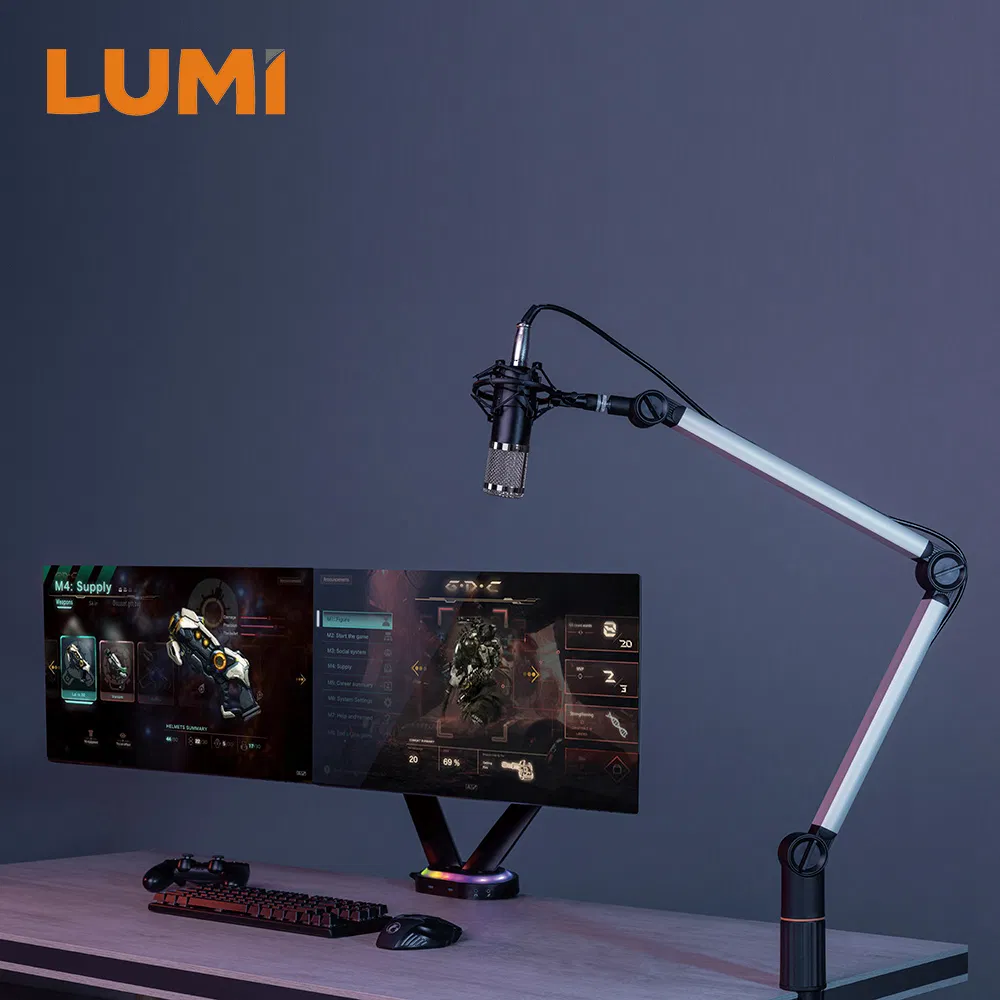 Customized Microphone Boom Arm Stand for Instruments Voice Overs Recording Podcasting YouTube Karaoke Gaming Streaming