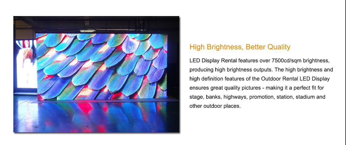 Waterproof P6 Rental 576*576 LED Display Nova Video Processor