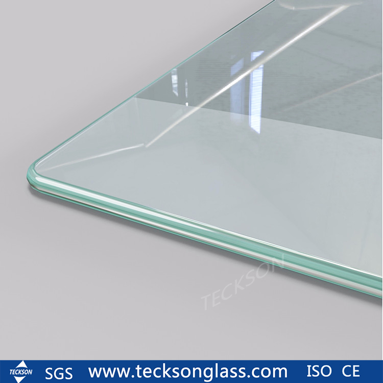 Safety Toughened Tempered Glass with Round Edge for Building