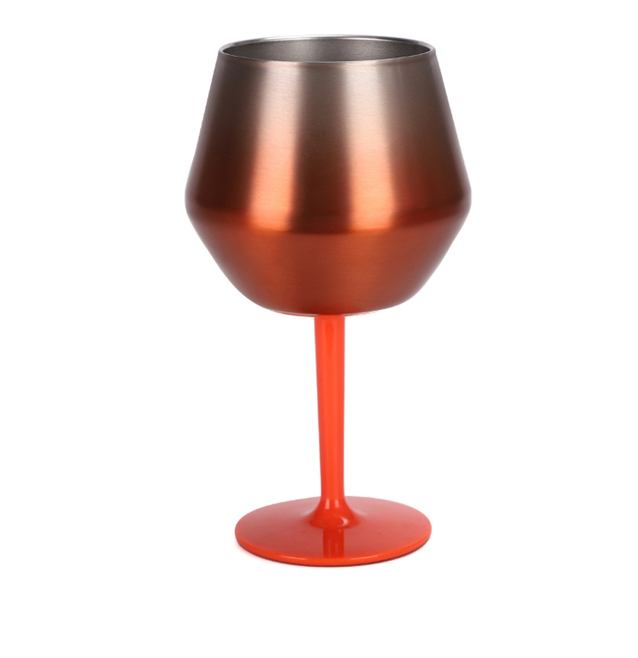 2025 14oz Stainless Steel Goblets Champagne Glasses Metal Wine Glasses Creative Wine Glasses for Home Decor Restaurant Wedding