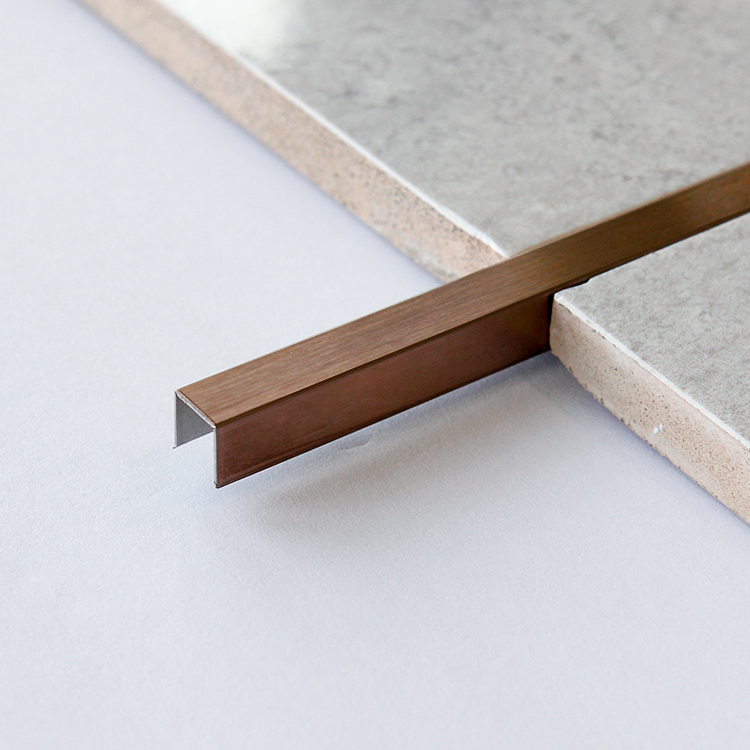 Stainless Steel Tile Trim U Shape 304 Grade Metal Tile Profile