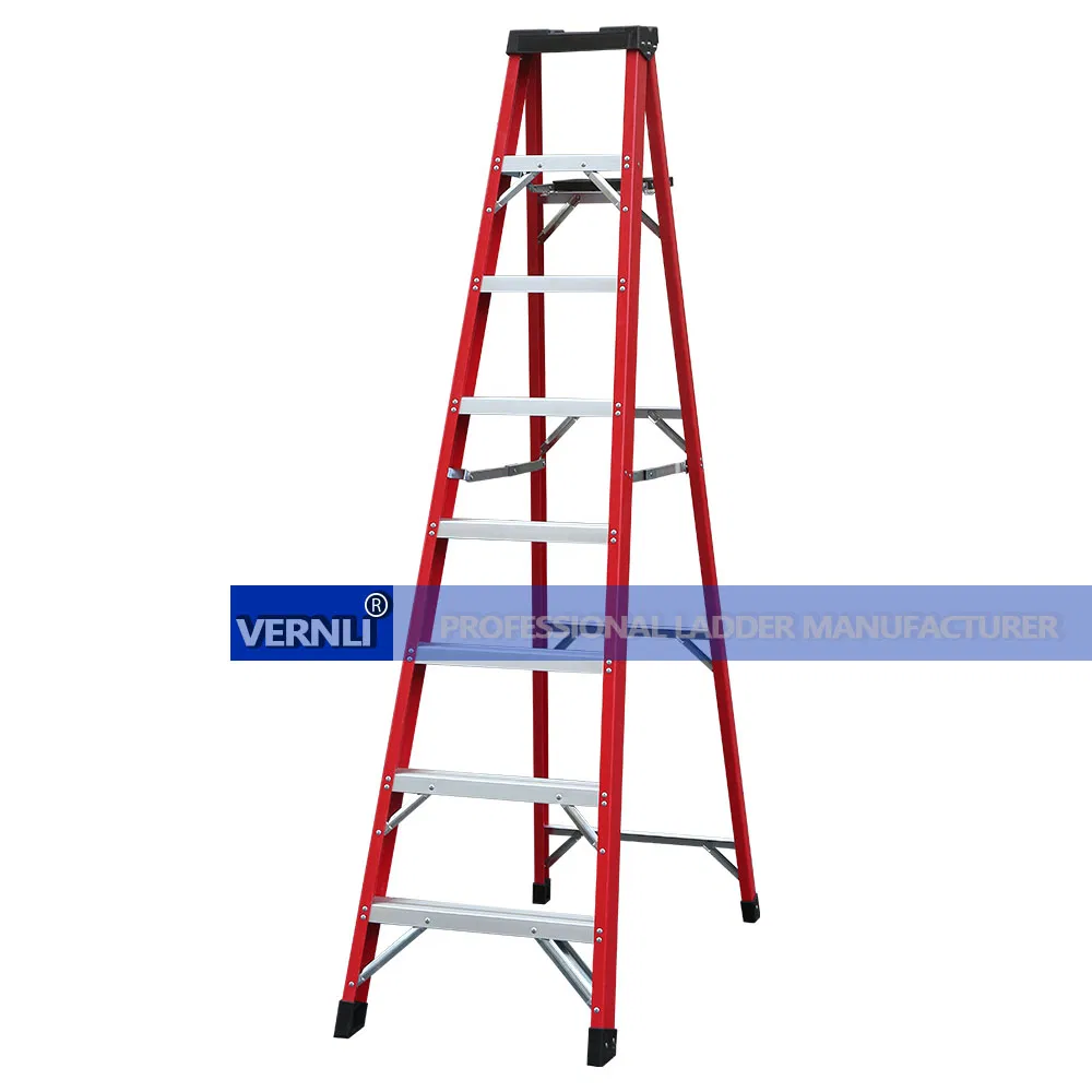 Type I II 200-250lbs 6FT 7FT 8FT Single-Sided Fiberglass Insulated Ladder