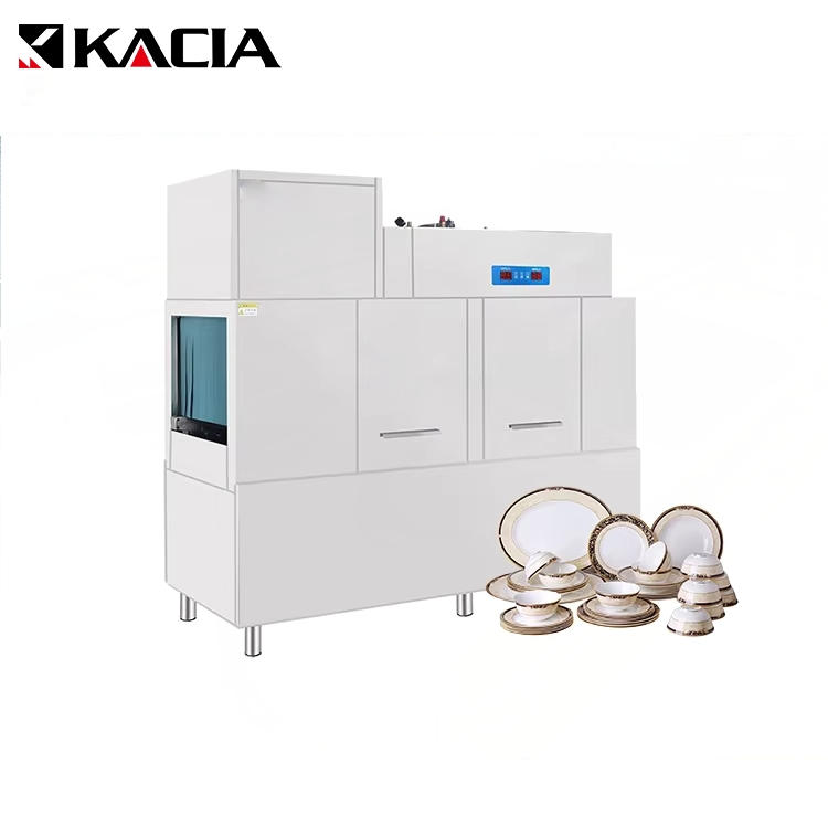 Commercial Factory Kitchen Dishwasher Smart Automatic Through Type Dishwasher