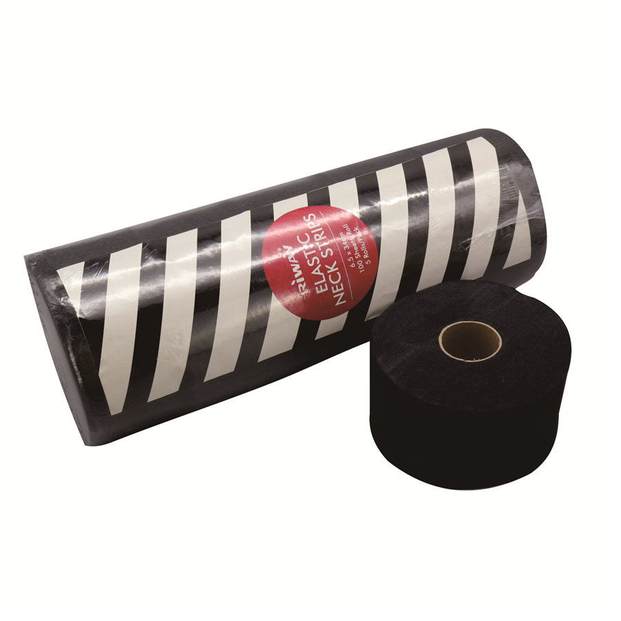 Black Disposable Neck Paper Rolls for Professional Salon Use