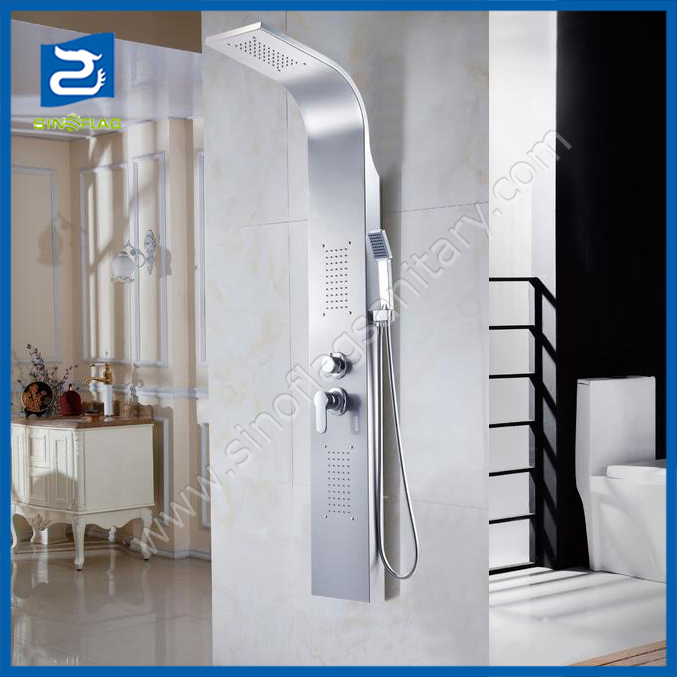 Sanitary Ware Bath Faucet Muitifunction 304 Stainless Steel Thermostatic Shower Panel