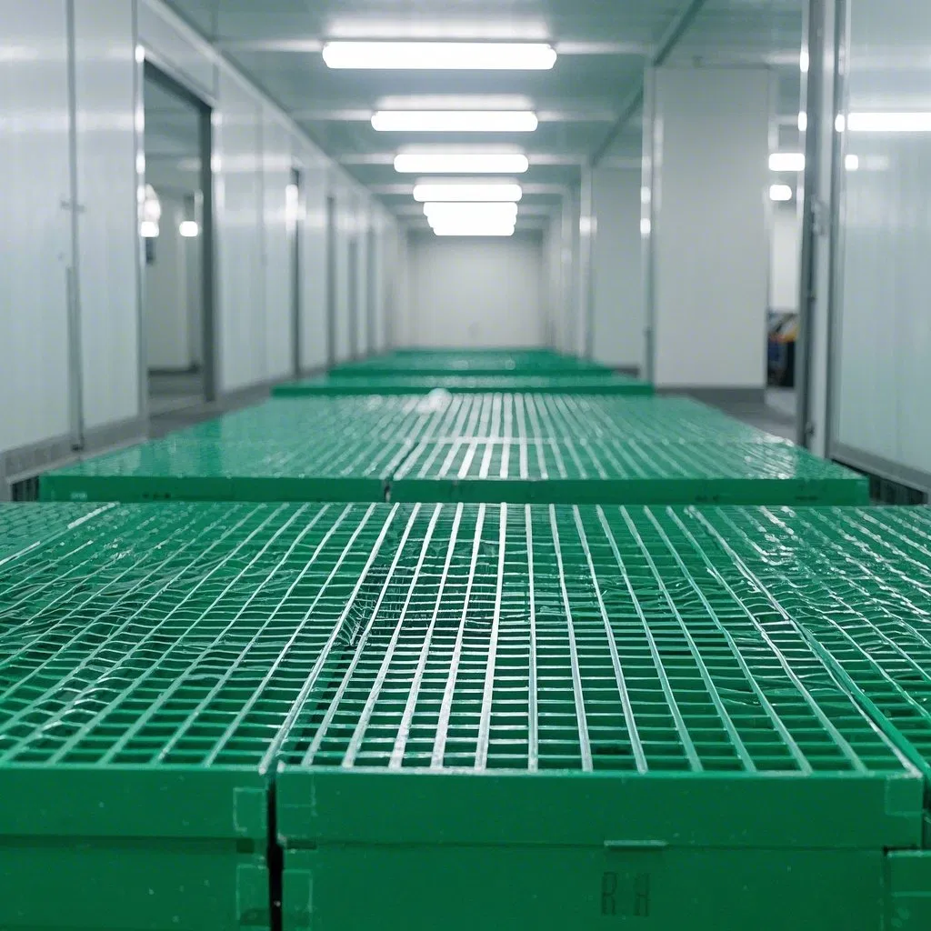 Light-Weight High Strength Cost-Effective Solution Durable Long Lasting Sidewalk Pultruded UV Protection Anti-Slip Fire-Retardant Colored FRP Fiberglass Grating