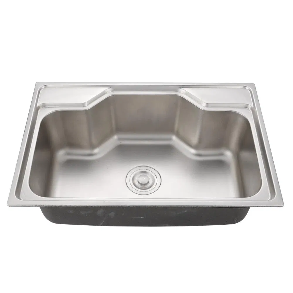 201 Best Price Stainless Steel Kitchen Sink Foshan Factory OEM Hand Wash Single Bowl Basin Ls6945-2