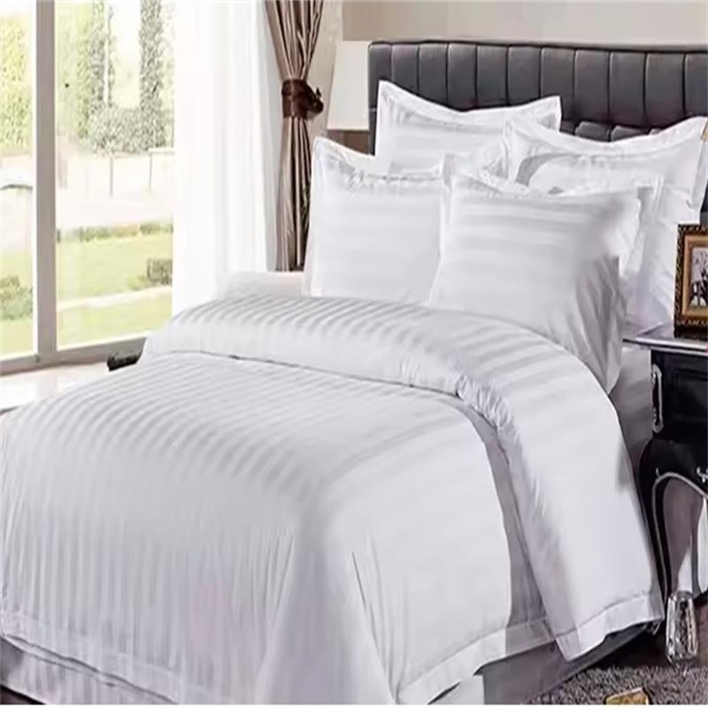 Luxury Five Star Hotel Linen 300 Thread Count Cotton Satin Bedsheet /Duvet Cover for Single/Double/Twin/Queen/Full King Size 4PCS Hotel Bedding Sets