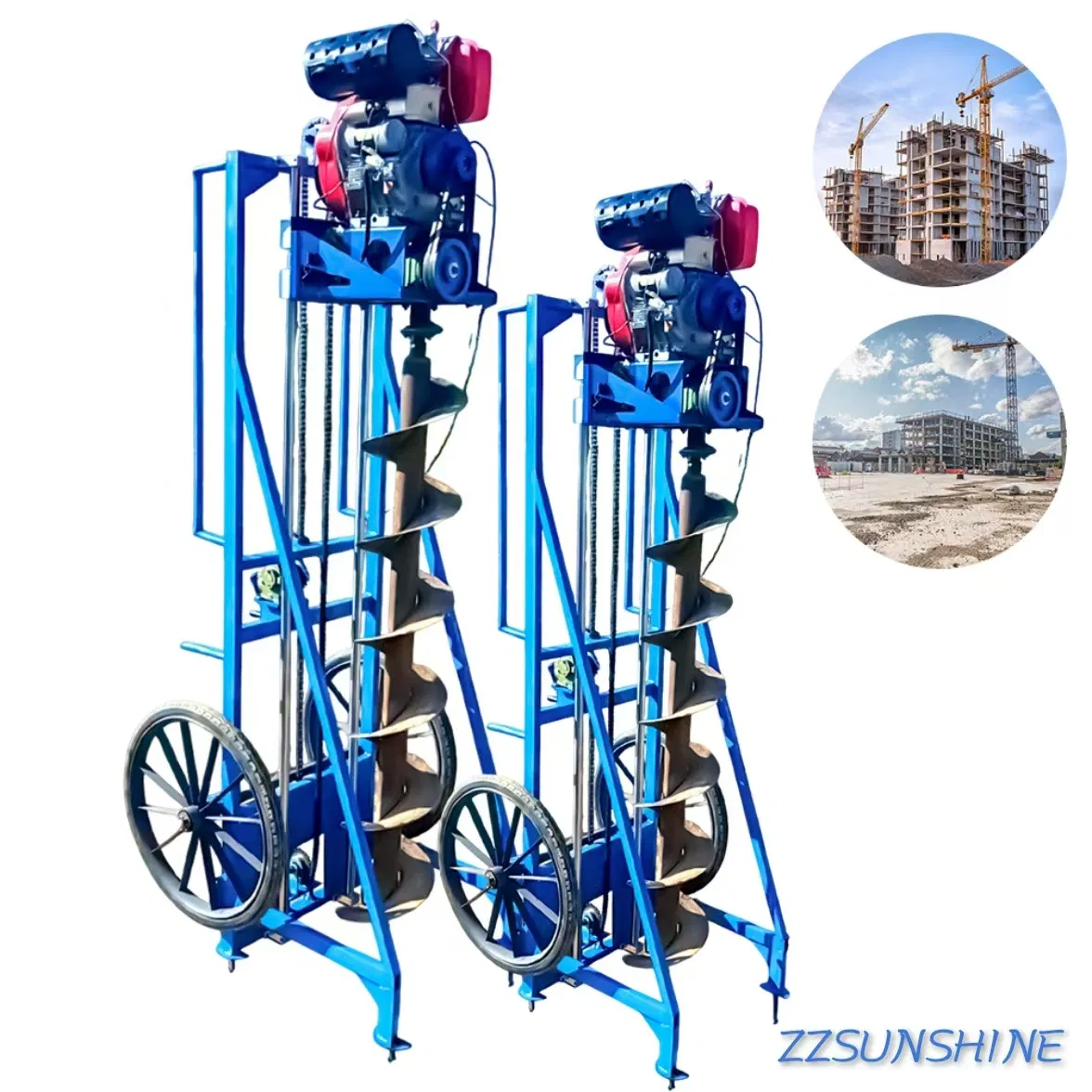Customizable Lengthening Factory Direct Sale Good Quality Earth Auger with Gasoline Engine