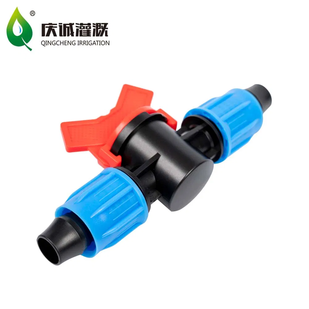 Plastic Mini Valve Plastic Irrigation Threaded Water Valve for LDPE Pipe and Dripline