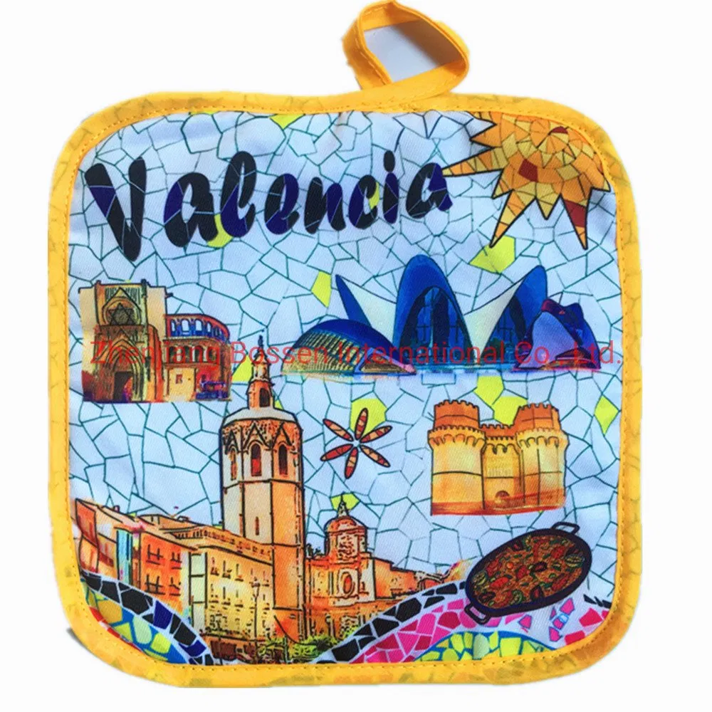 Custom Print Polyester Cotton Pot Holder Mat