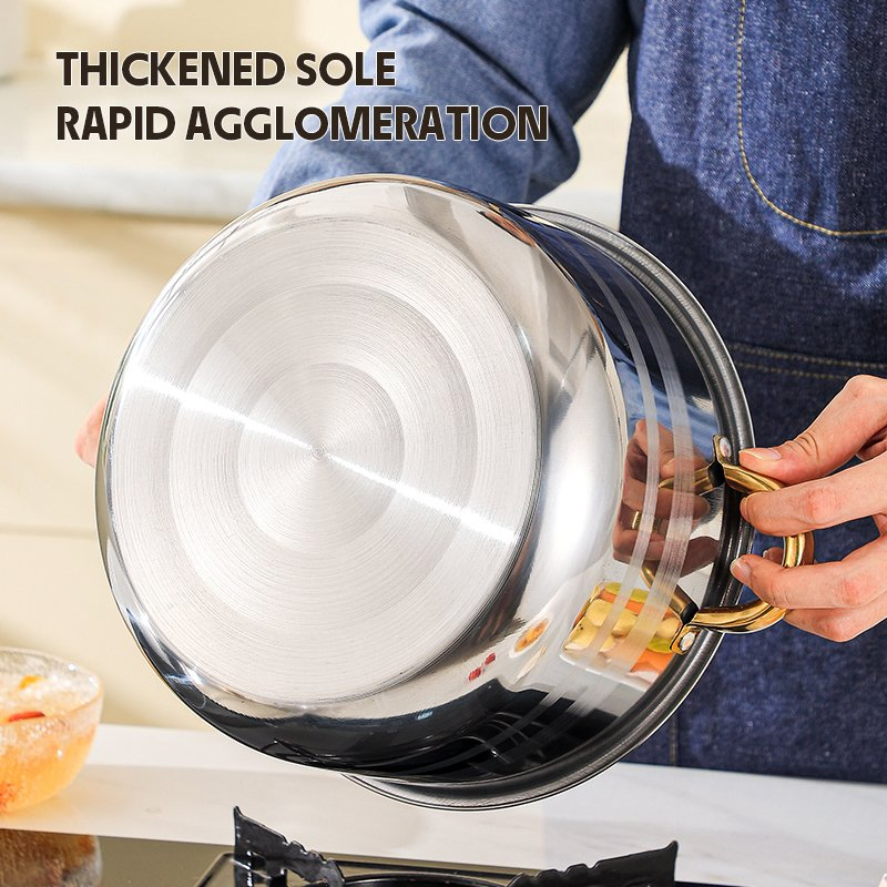 10PCS Wholesalestainless Steel Stew Pot Stainless Steel Cookware Set