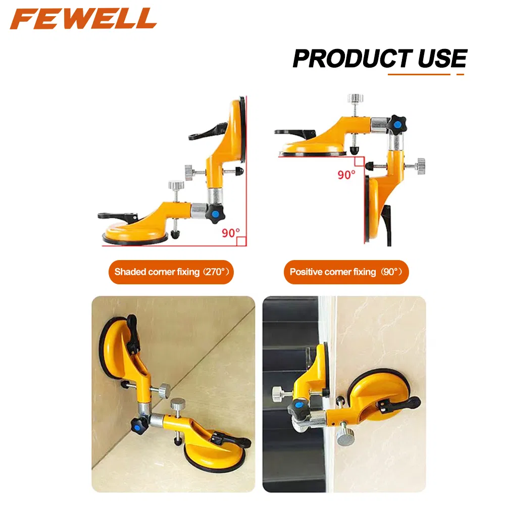 High Quality 150mm Aluminum Glass Sucker Rubber Vacuum Lifting Suction Cup Lifter for Marble Seam Setter