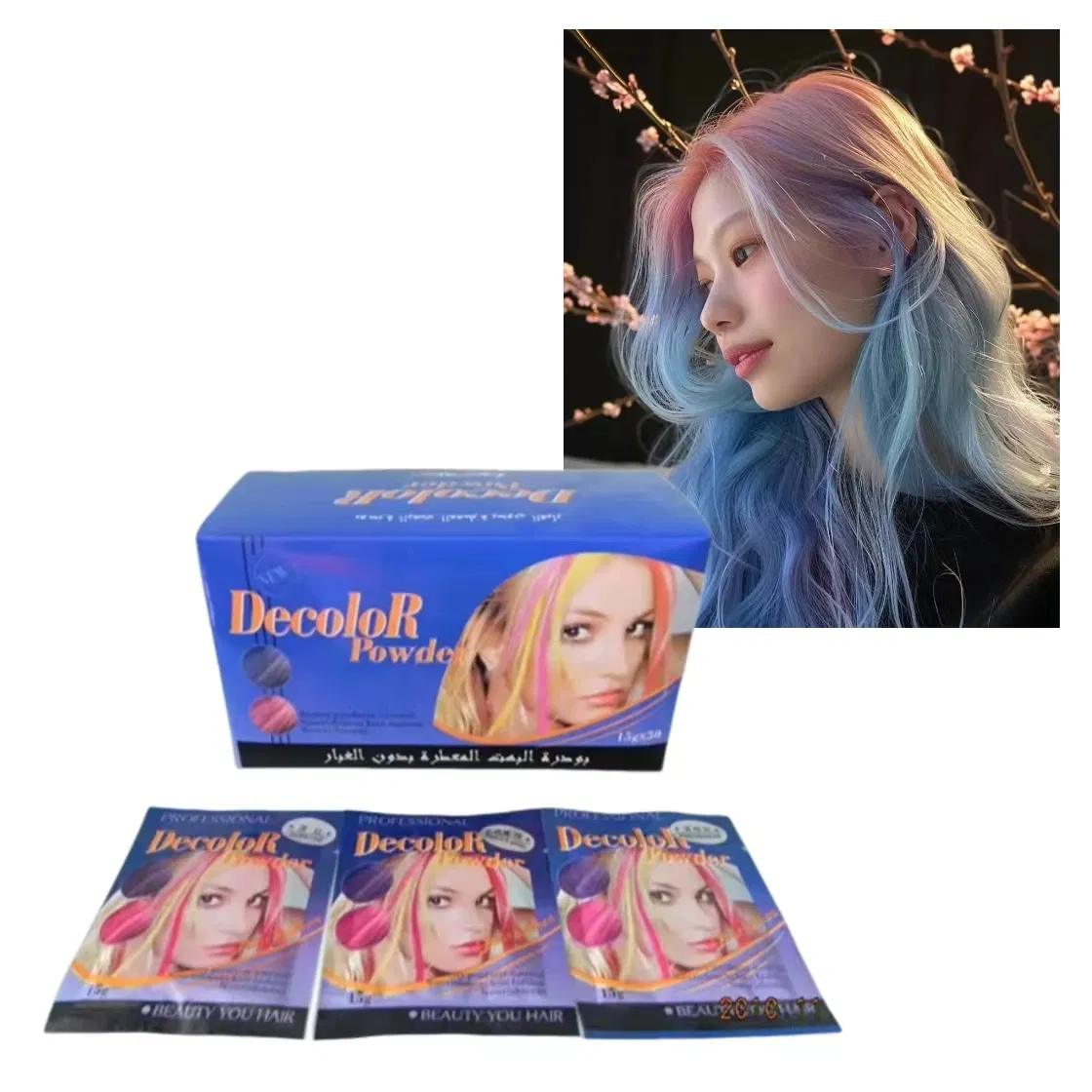 Limited-Time Promotion Permanent 20 Colors Hair Ammonia-Free Dye Bleaching Powder for Salon Use